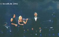 Konzert Rotterdam 26. 10. 2002, mit M.L. Borsi, Lidia Baich und Marcello Rota, copyright Bocelli.de