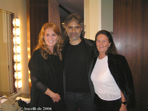 Avery Fisher Hall, New York, Sept. 2006, with Sarah Fergusson and Astrid Eywo -  thanks to Veronica!