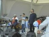 während der Proben zu Pavarotti & friends 25. 5. 2002